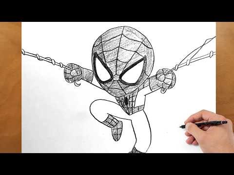 How to Draw Spider-Man Chibi Step by Step | Easy Anime Style