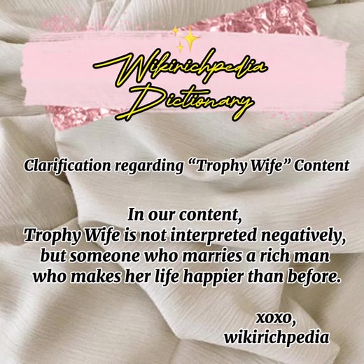 Understanding Trophy Wife: A Positive Perspective