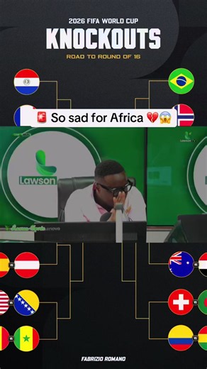 So Sad for Africa at the World Cup: Lawson Reacts