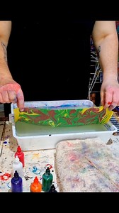 1.7K views · 77 reactions | Learn the basics or fabric Marbling in my 3D Objects Water Marbling Brisbane workshops. Here my student has Marbled a beautiful piece of satin  | Raynbow Crow Studios | Facebook