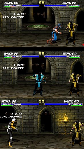 Shang Tsung combo #gameplay 1 #mortalkombat #umk3 #mk1 #retrogaming #mk #shorts