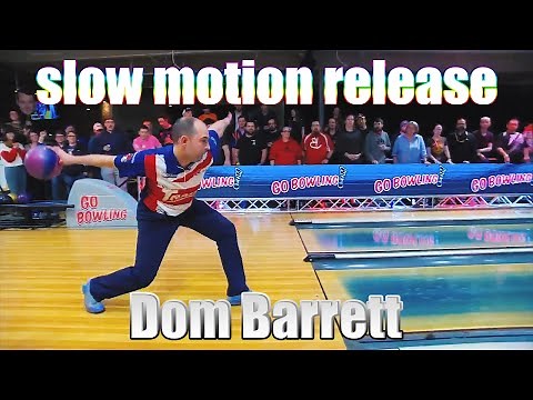 Dom Barrett slow motion release - PBA Bowling