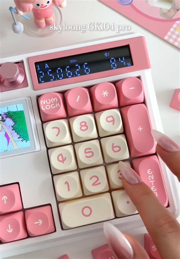 Cute Peach Pink Skyloong GK104 Pro Keyboard Review
