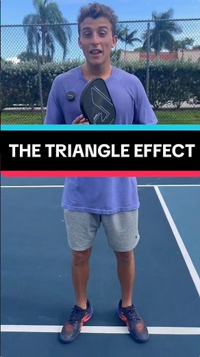 The Triangle Effect (Must Know) #pickleball #pickleballtips #shorts