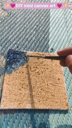 DIY mini canvas art ideas 💡✨#diy #mini #canvas #art #craft #viral #youtube #shorts #video ......