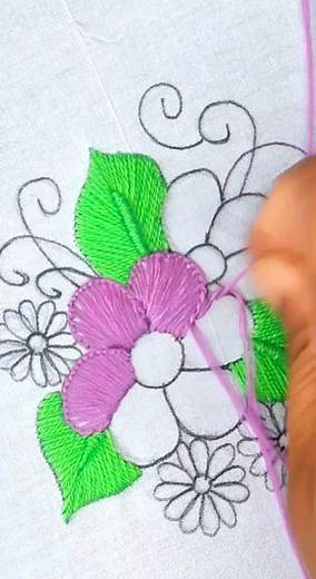 48K views · 791 reactions | Fantastic Buttonhole Embroidery Flower Work | Stitching Garden | Facebook
