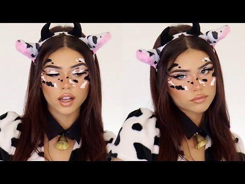 b*tch i'm a cow - HALLOWEEN MAKEUP TUTORIAL -