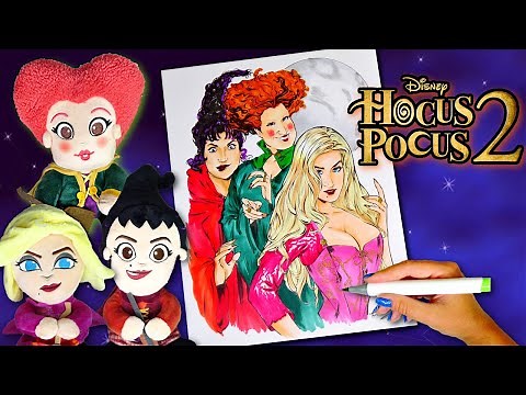 Disney Hocus Pocus 2 Winifred Sarah Mary Sanderson Witches Coloring
