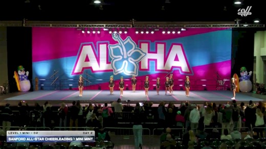 Sanford All-Star Cheerleading - Mini Mint [2025 L1 Mini - D2 Day 2] 2025 Aloha Gatlinburg Showdown