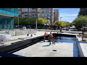 Tremco - TREMproof 6100 - primer application (hot applied horizontal waterproofing membrane)