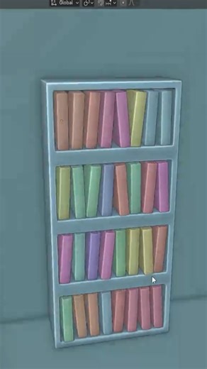 Raj 3d on Instagram: "Do't Arrange Books Like This #blender #blendermodeling #blendertutorial #satisfyingvideos"