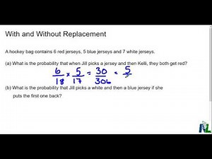 Probability with and without replacement