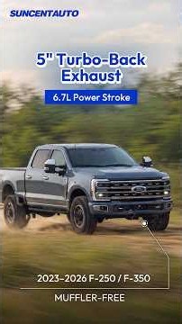 2023-2026 6.7L Powerstroke 5'' Turbo-Back DPF Delete Pipe for Ford F250/F350 Super Duty