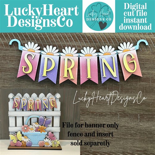 Spring Banner Holiday Door Sign Interchangeable File, SVG, Standing, Flower, Daisy, Tulips, Summer, Seasonal Home Welcome, Glowforge - Etsy