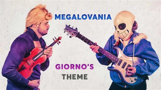 megalovania and giorno's theme: violin & guitar cover