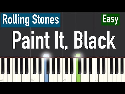 The Rolling Stones - Paint It, Black Piano Tutorial | Easy