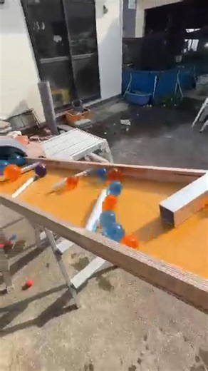 4.9K views · 28 reactions | DIY wooden L-shaped tunnel slope marble run12 | Marble gumi | Facebook