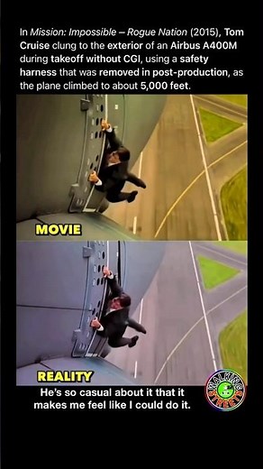 Tom Cruise Performs a Real Plane Stunt in Mission Impossible with No CGI 😳🤯