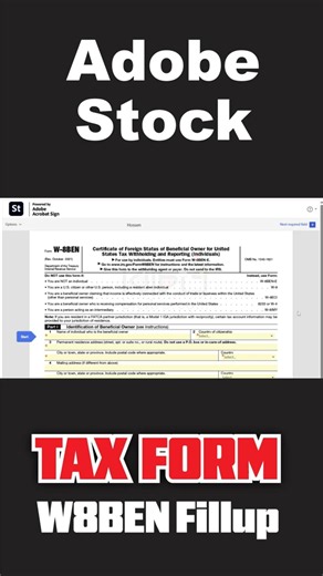 Adobe Stock | Tax Form Fillup | bicitro.com #bicitro