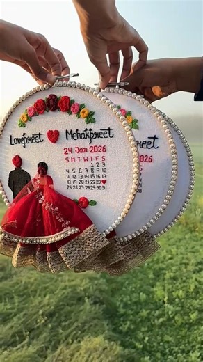 Affordable Gift Ideas for Wedding 🧵❤️ #embroidery #youtube #wedding #affordable #shorts #youtube #yt