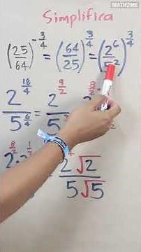 Power with Negative Exponent and Fractions | Challenge 2 | Shorts