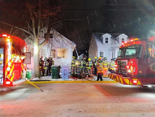 Large firefighter presence at Eastside Lansing house fire