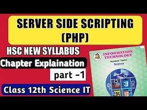 Server Side Scripting PHP HSc IT Chapter 5 class 12th science