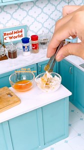today I cook a fried calamary using my best selling miniature real cooking deep fryer 🫦 #minicooking #tinyfood #miniature #miniaturekitchen | Realminiworld