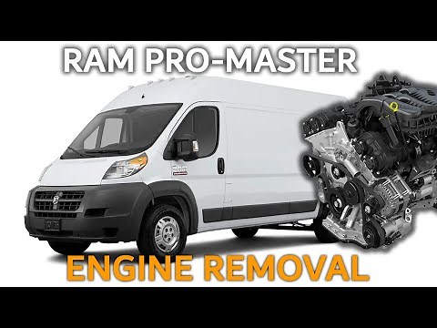 RAM PRO-MASTER 3500 2017 ENGINE REMOVAL/ENGINE SWAP