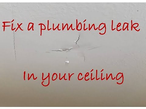 Fix a plumbing leak in your ceiling