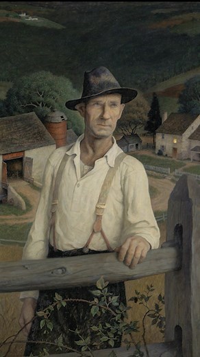 Take a deep dive into N.C. Wyeth's monumental tempera painting "Nightfall" with Brandywine's senior curator, Amanda C. Burdan, Ph.D. Completed shortly before Wyeth's unexpected death in 1945, this somber work depicts a farmer and his daughter in the foreground, the young girl turned around, fixed on a light emanating from a farmhouse window, symbolizing her dying mother. Watch the video to learn more, then visit the Museum to see "Nightfall," currently on view in our second floor gallery through