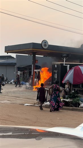Mrs. Filling Station Fire Incident in Ikorodu