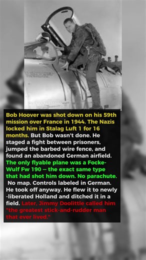 He Escaped a Nazi Prison Camp… By Stealing Their Own Fighter Plane" | Bob Hoover's True Story