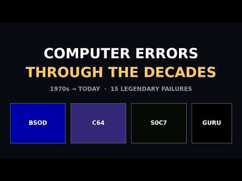 Computer Errors Through the Decades (1970s–Today)