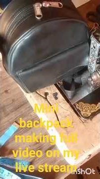 easiest mini backpack making #bagcrafting #diy #bagmaking