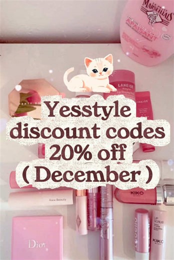 Yesstyle discount codes December 2025 💖 Don’t forget to use my Yesstyle rewards code: ✨AYESHA108✨ For extra 5% off your orders 🥰 @YesStyle @YesStyleInfluencers #yesstyle #yesstylecode #yesstylecoupon #discountcode #fyp