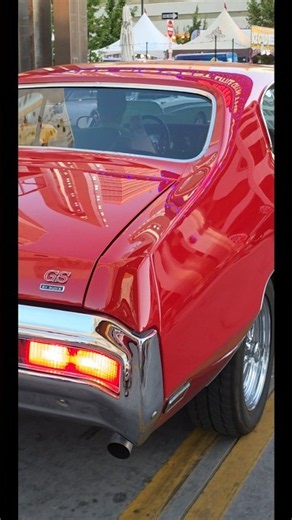 healthy idle 1971 Buick GS 455 muscle car rolls by during Hot August Nights car show