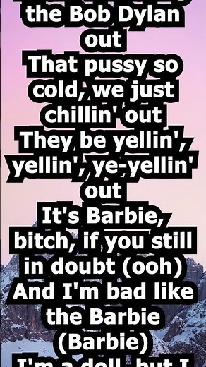 Nicki Minaj & Ice Spice - Barbie World | Lyrics Scrolling