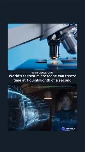 Science 🔬 on Instagram: "The world’s fastest microscope, developed by researchers at the University of Ottawa in 2023, can capture events at an incredibly brief time interval, on the order of 1 quintillionth of a second, or one femtosecond (10^-15 seconds). This advanced microscope uses a technique called “compressed ultrafast photography (CUP)”, which combines high-speed photography with advanced laser optics. This technology enables it to freeze time at a level necessary to observe atomic and