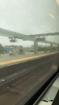 BART train ride on the way to SFO airport #passengertrain #bart #railroadtracks #sanfrancisco