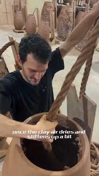 Rope coil Armature Pottery Technique