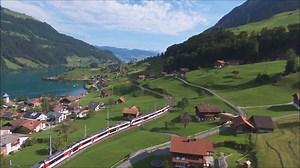 Passing five lakes, impressive waterfalls and rivers and offering a stunning Alpine panorama, the Lucerne-Interlaken Express is rightly recognised as one of Switzerland’s five premium panoramic trains. http://bit.ly/Lucerne_InterlakenExpress | Switzerland