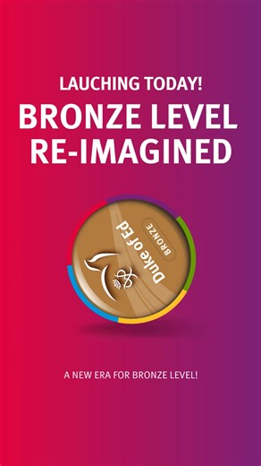 🚀 Launch day is here!​ The Duke of Ed Bronze Level has been re-imagined to make it more relevant, inclusive and future ready!​ What’s new:​ ✅ 3-month duration for new Bronze registrations (instead of 6)​ ✅ Larger Adventurous Journey groups (up to 10)​ ✅ Urban Journeys encouraged to suit diverse interests​ ✅ Practice Journey optional​ ✅ A pathway to complete all 3 Levels by the end of Year 11, enabling young people to showcase their Duke of Ed achievements via Digital Credentials in job and tert