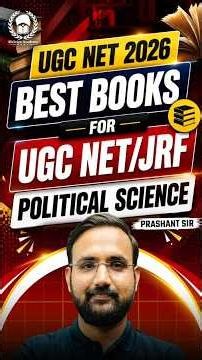 Best Books for UGC NET/JRF Political Science 📚🎯Preparation for UGC NET/JRF 2026✅ #ugcnet2026 #shorts