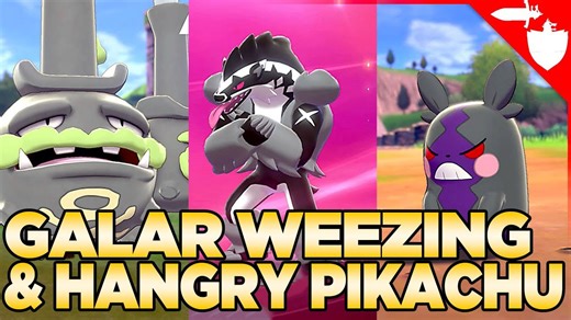"Galarian Weezing, Linoone's Regional Evolution, Morpeko - Pokemon Sword and Shield"