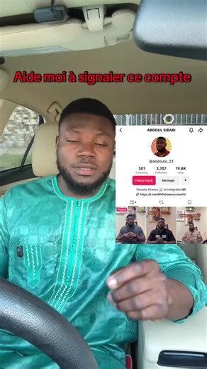 Signaler un compte avec moins de 5000 abonnés