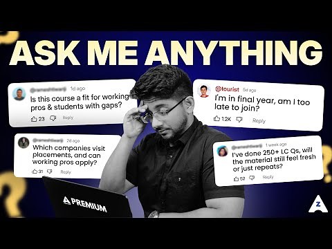 AMA With Vivek Gupta | How AlgoZenith Helps You Crack Placements - Roadmap, Pricing & Live Questions