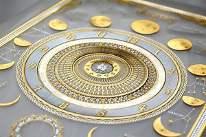 【 4刷目 】 『 月読時計 』 2色箔押し＋エンボスクリアファイル（ clear plastic file folder ）