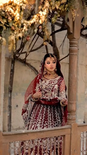 Outdoor Bridal Cinematic 🤍 Pakistani Bride in Dreamy Frames ✨#CinematicBride #OutdoorWedding