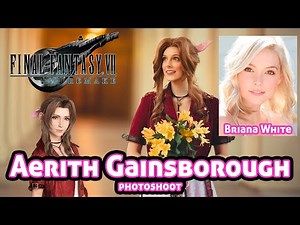 Briana White's Aerith Gainsborough Cosplay Photoshoot Round 1
